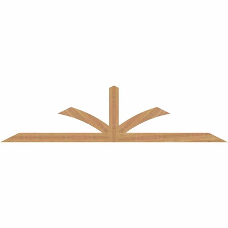 Ekena Millwork Richland Smooth Timber Gable Bracket, Western Red Cedar, 84"W x 21"H x 1 1/2"D x 3 1/2"F, 6/12 Pitch GBW084X21X0204RIC00SWR